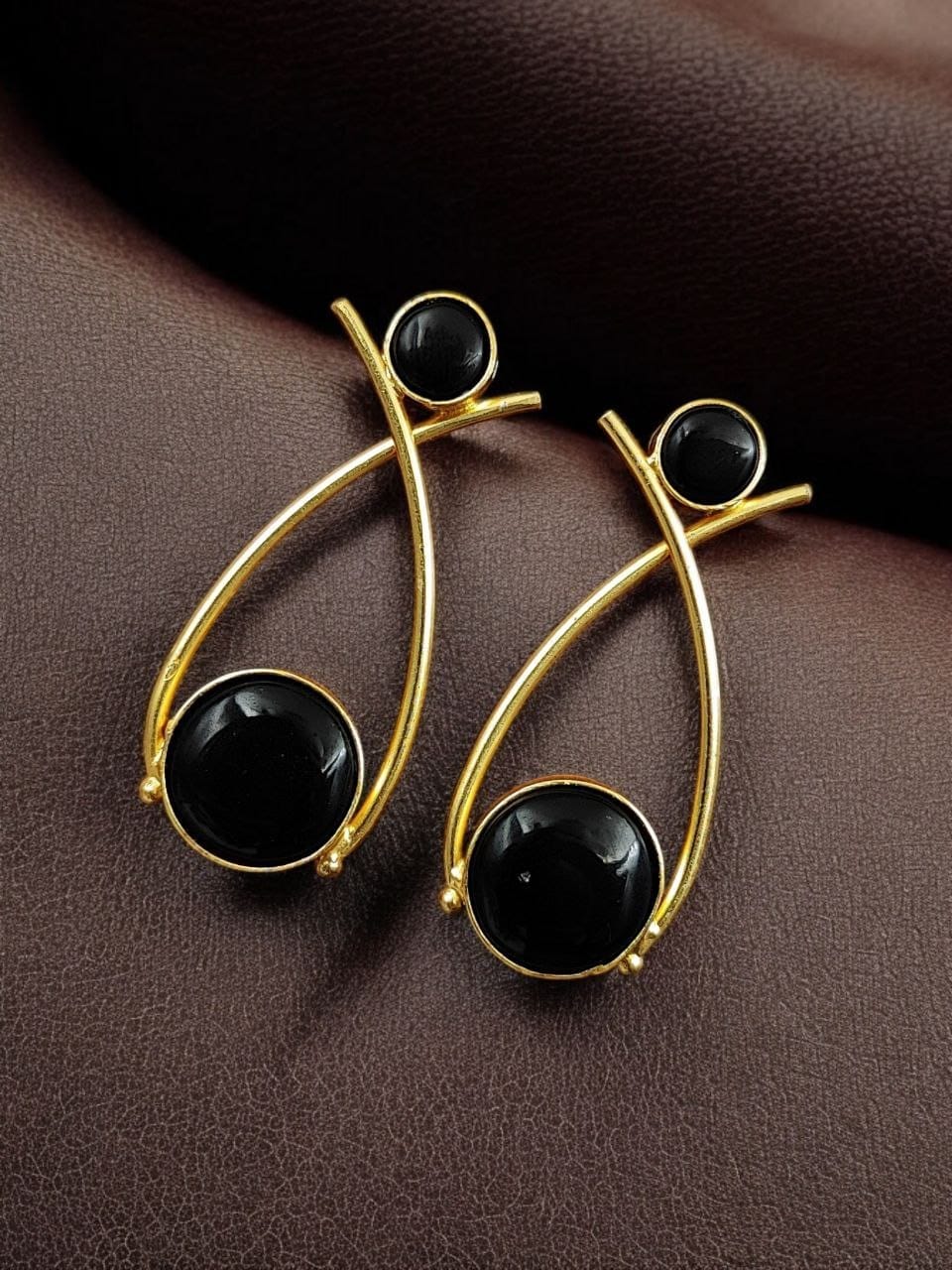 Indian Contemporary Earrings | Affordable Gold-Plated Partywear Earring For Girls