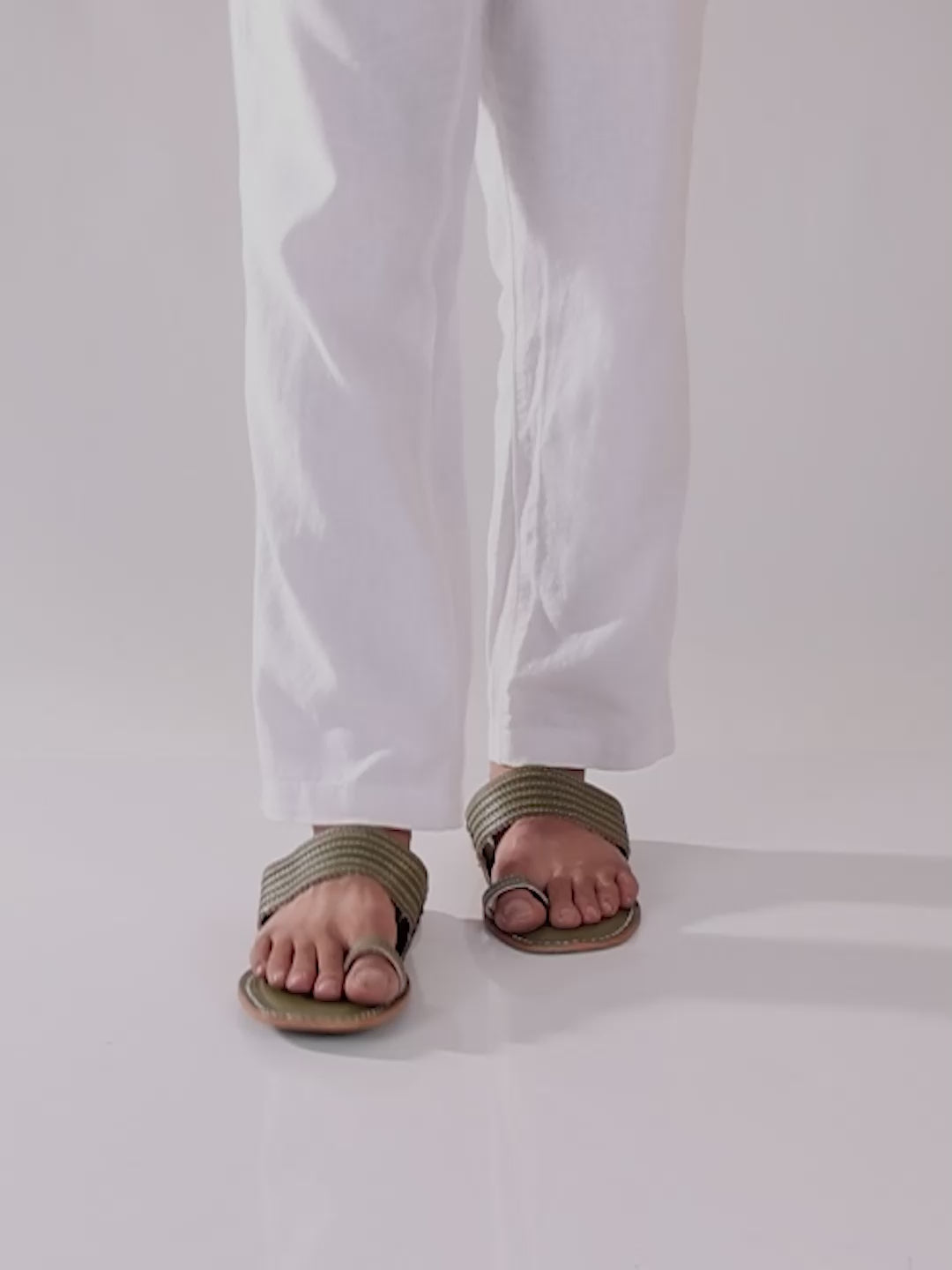 Stylish Grey Toes - Men Kolhapuri Chappal