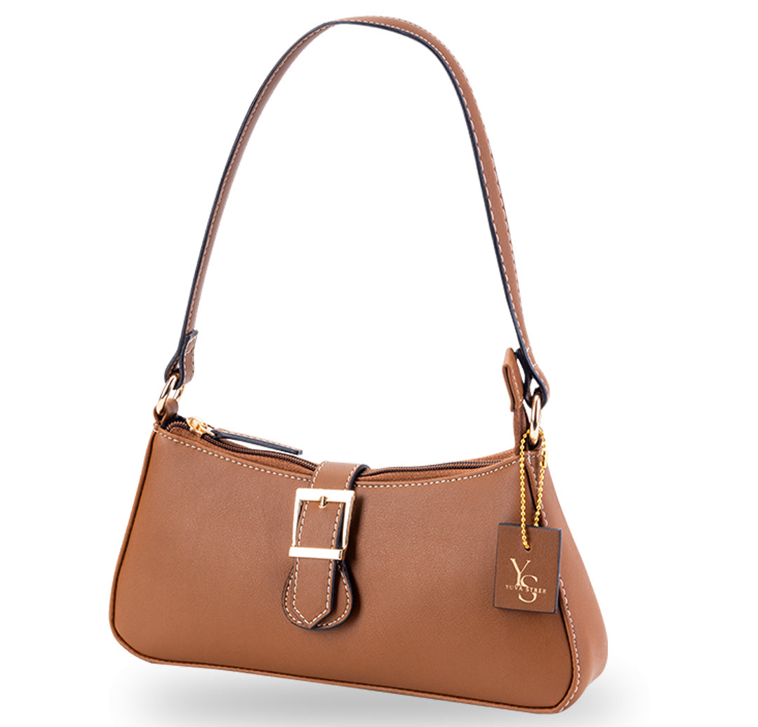 Sleek Baguette Bag - Tan