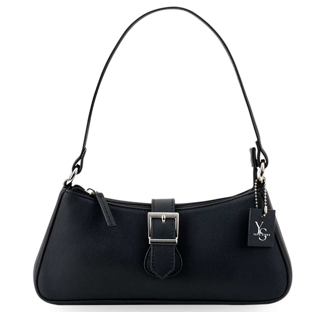 Sleek Baguette Bag - Black
