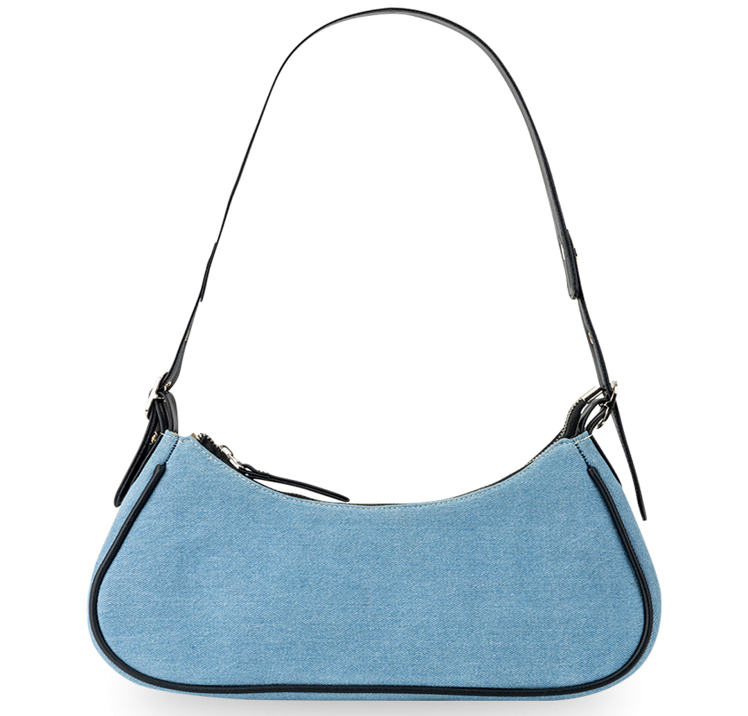 Denim Daze Hobo Bag - Blue Black