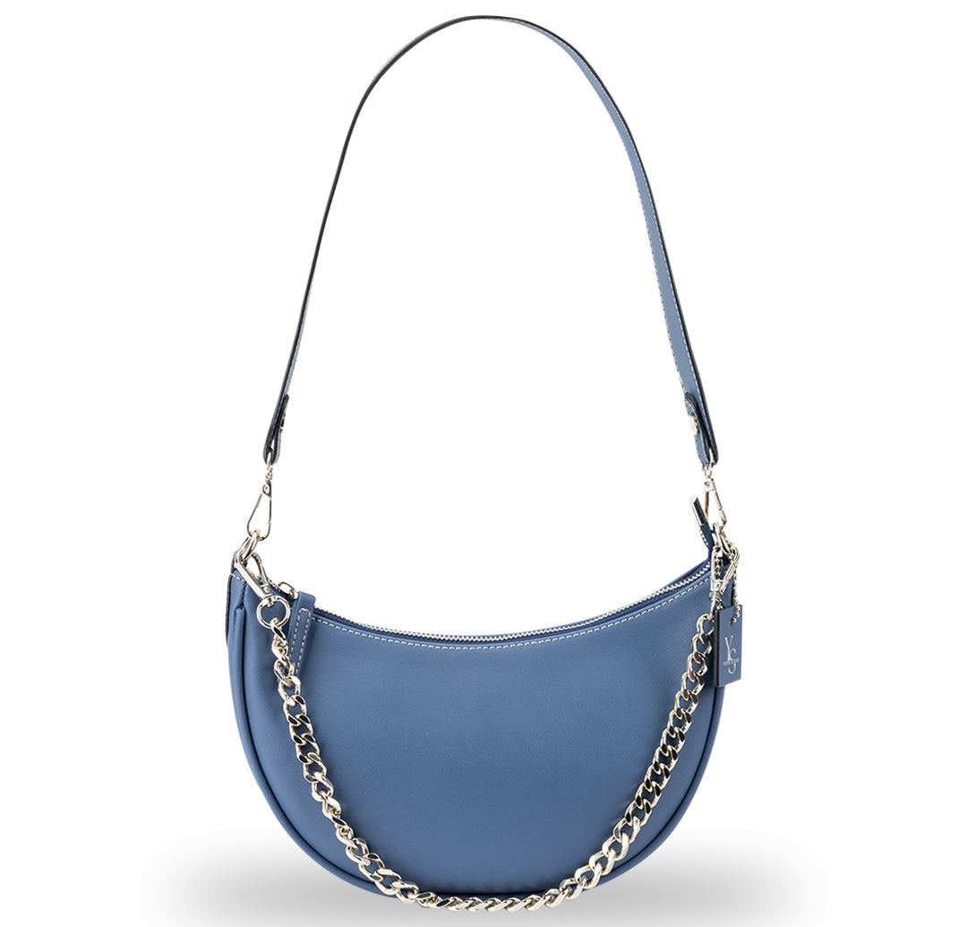 Eloise Half Moon Bag - Spanish Blue