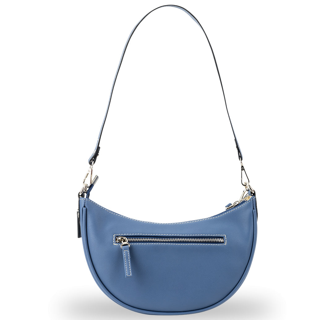 Eloise Half Moon Bag - Spanish Blue
