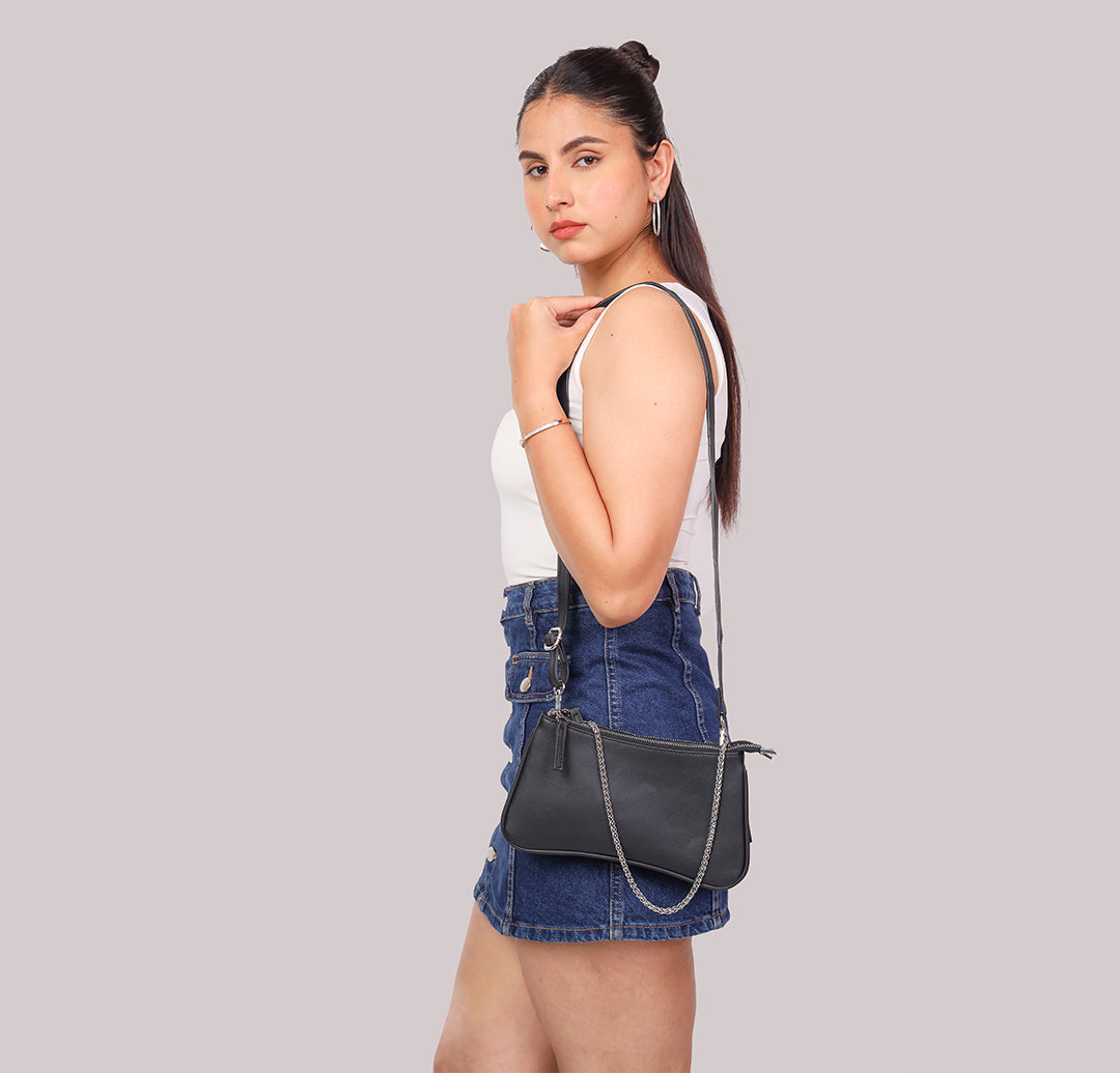 Twixis Crossbody Bag - Black