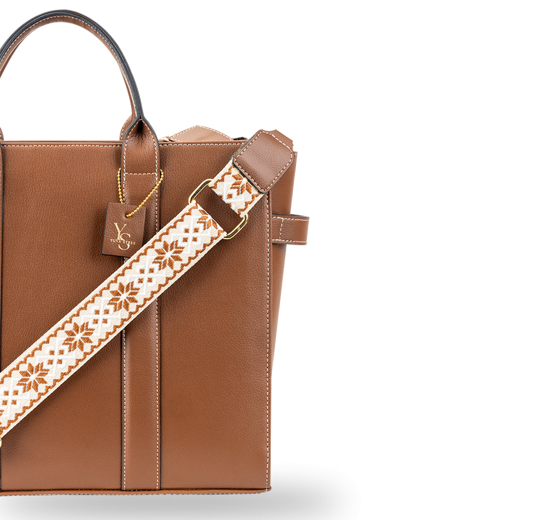 Elan Box Tote Bag - Mocha