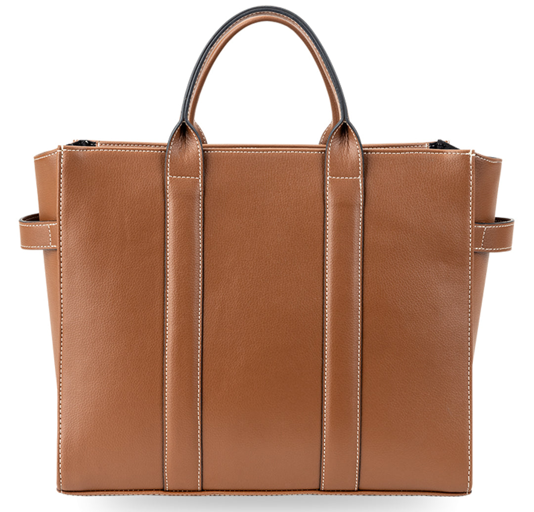 Elan Box Tote Bag - Mocha