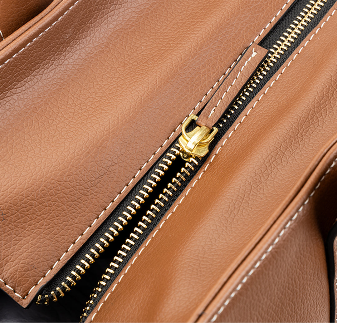 Elan Box Tote Bag - Mocha