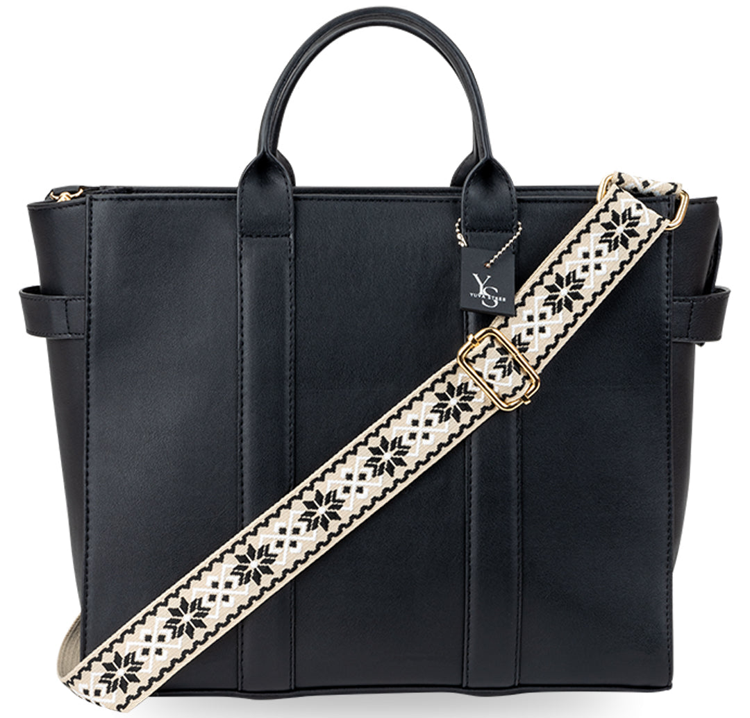 Elan Box Tote Bag - Black