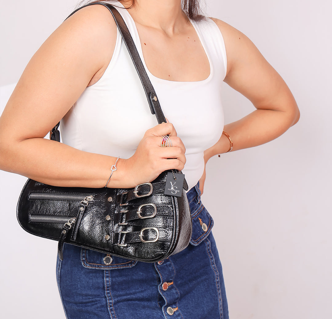 Velora Hobo Bag - Black