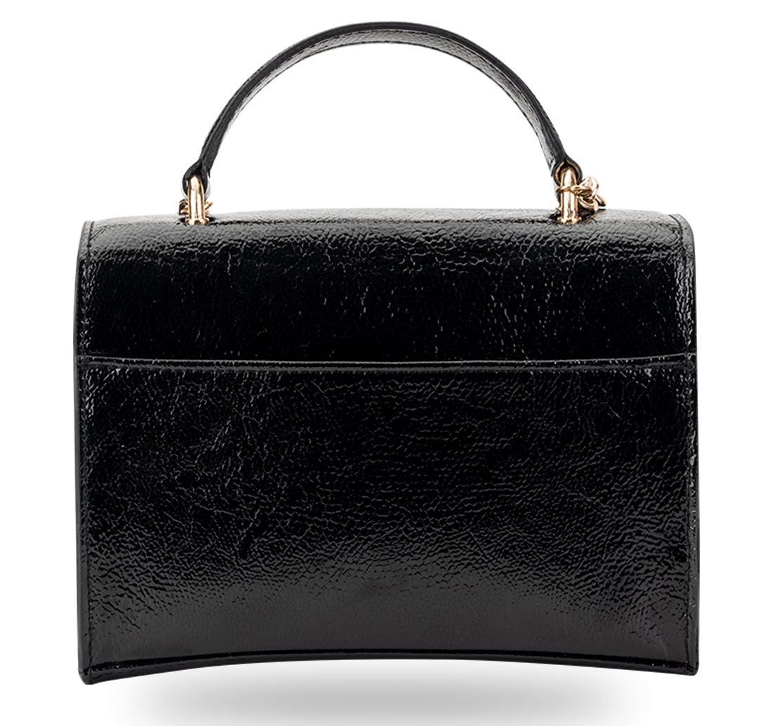 Femmora Mini Satchel Bag- Black