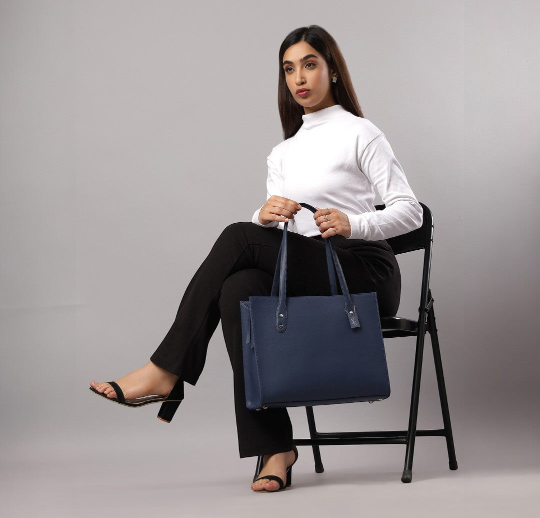 Elevate Tote Bag - Navy Blue