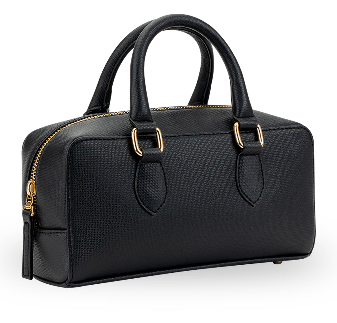 Lume Boxy Crossbody Bag - Black