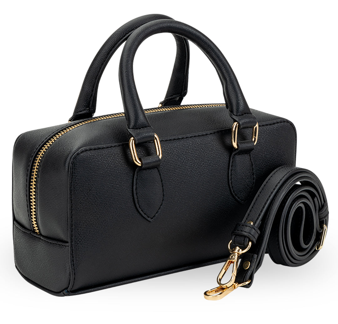 Lume Boxy Crossbody Bag - Black