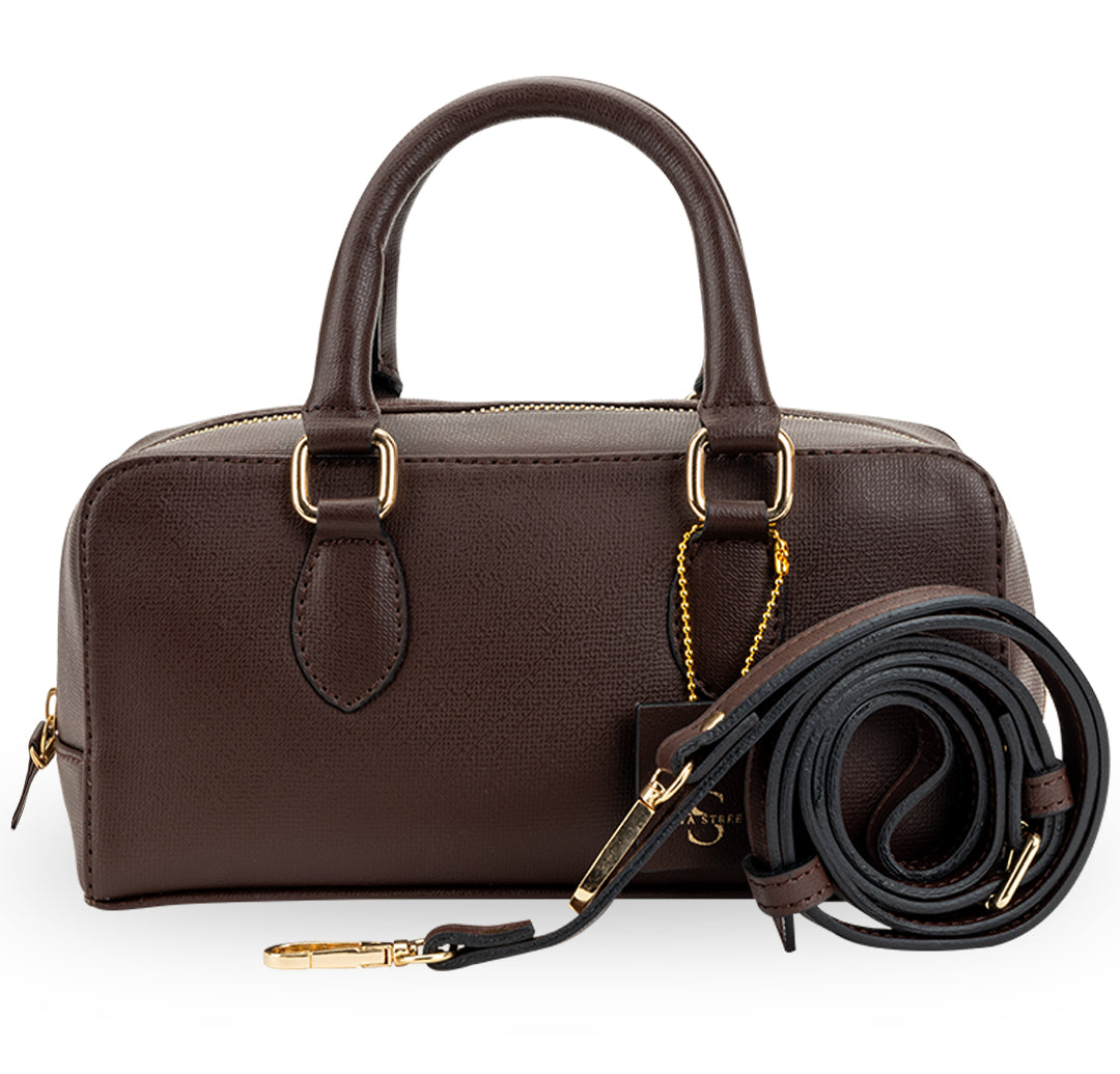 Lume Boxy Crossbody Bag - Dk. Mocha