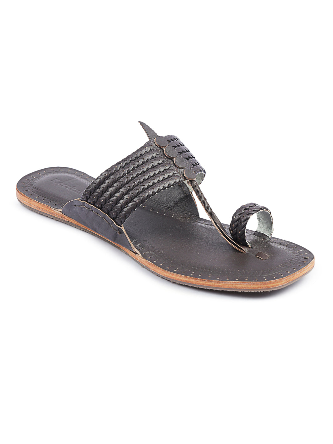 Six Brown Braids - Kolhapuri Chappal for men