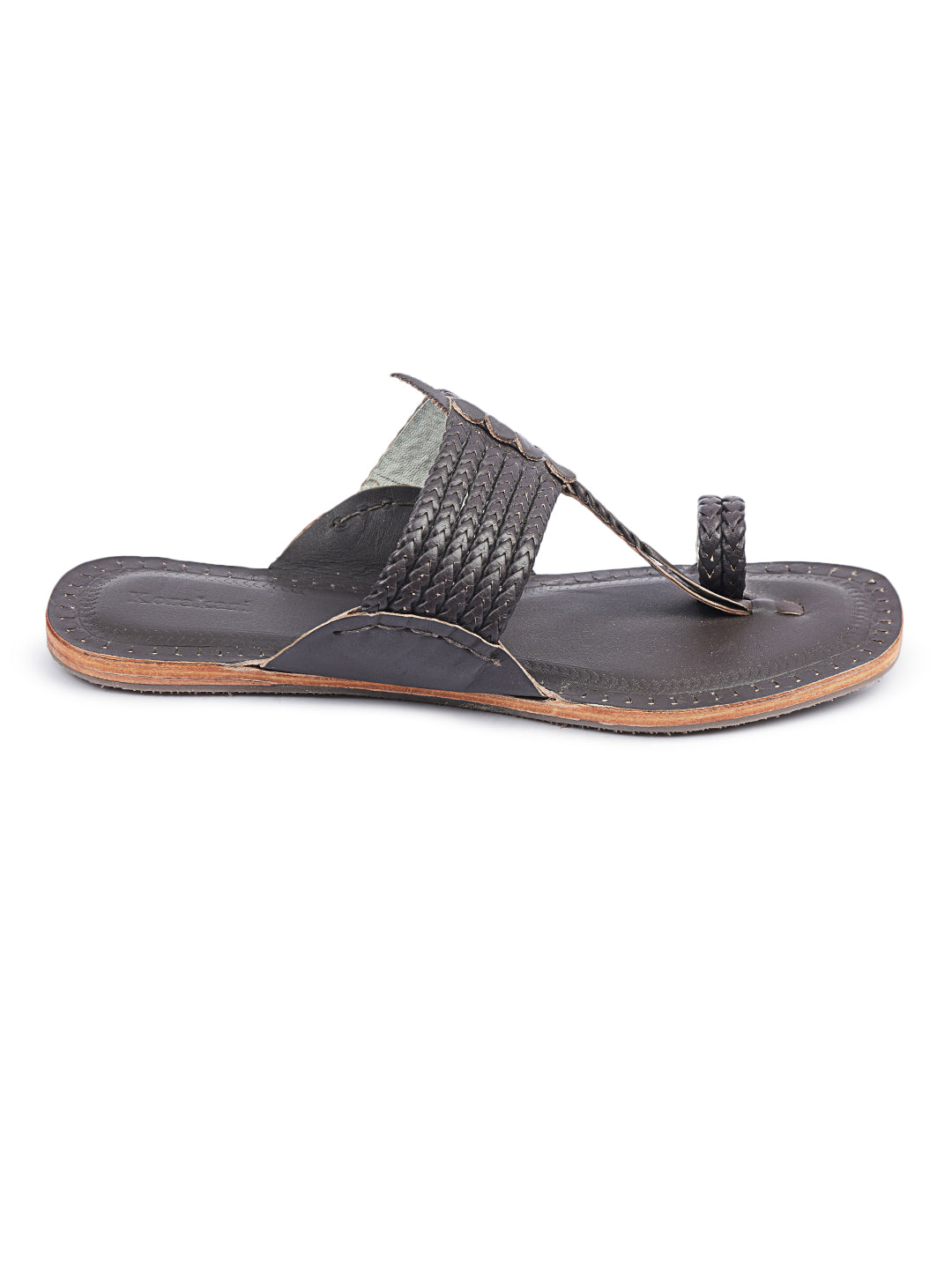 Six Brown Braids - Kolhapuri Chappal for men