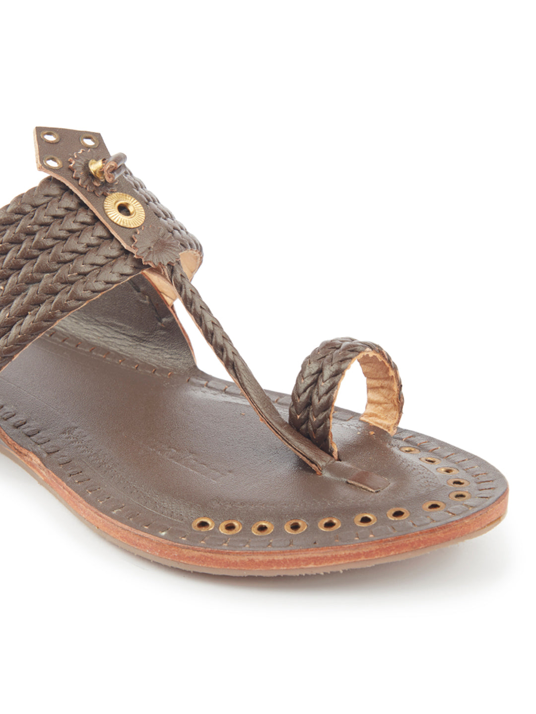 Wedding - Five Braids women's kolhapuri chappal