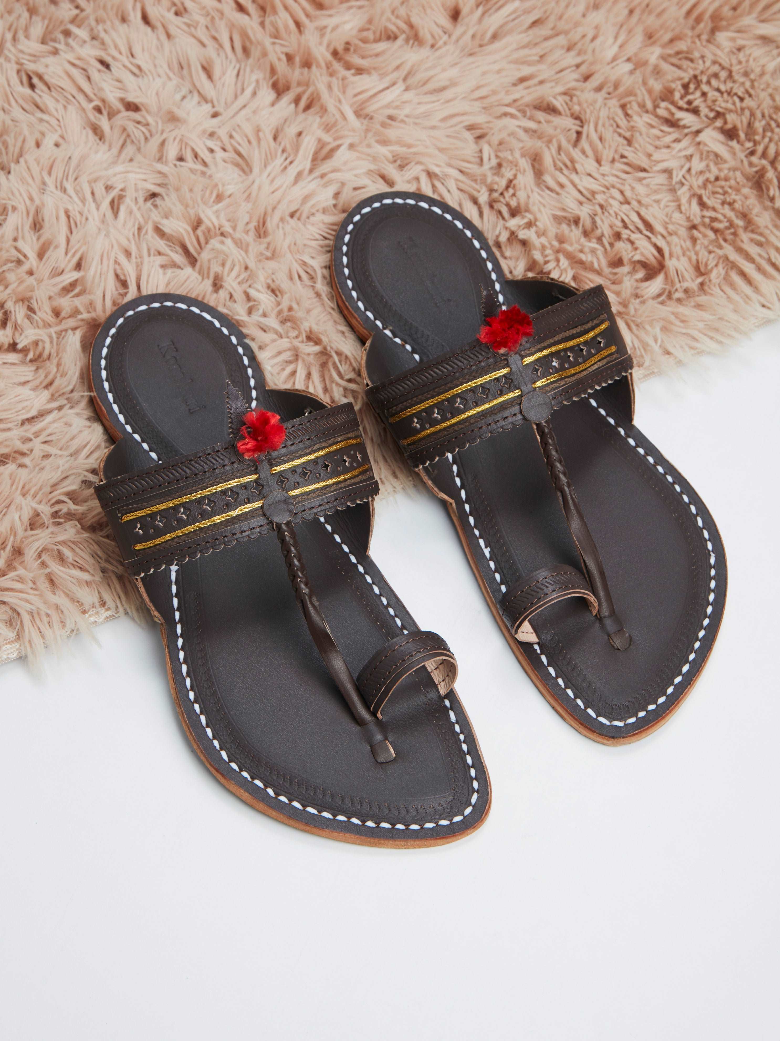 Elegant Brown - Kolhapuri Chappal for Men