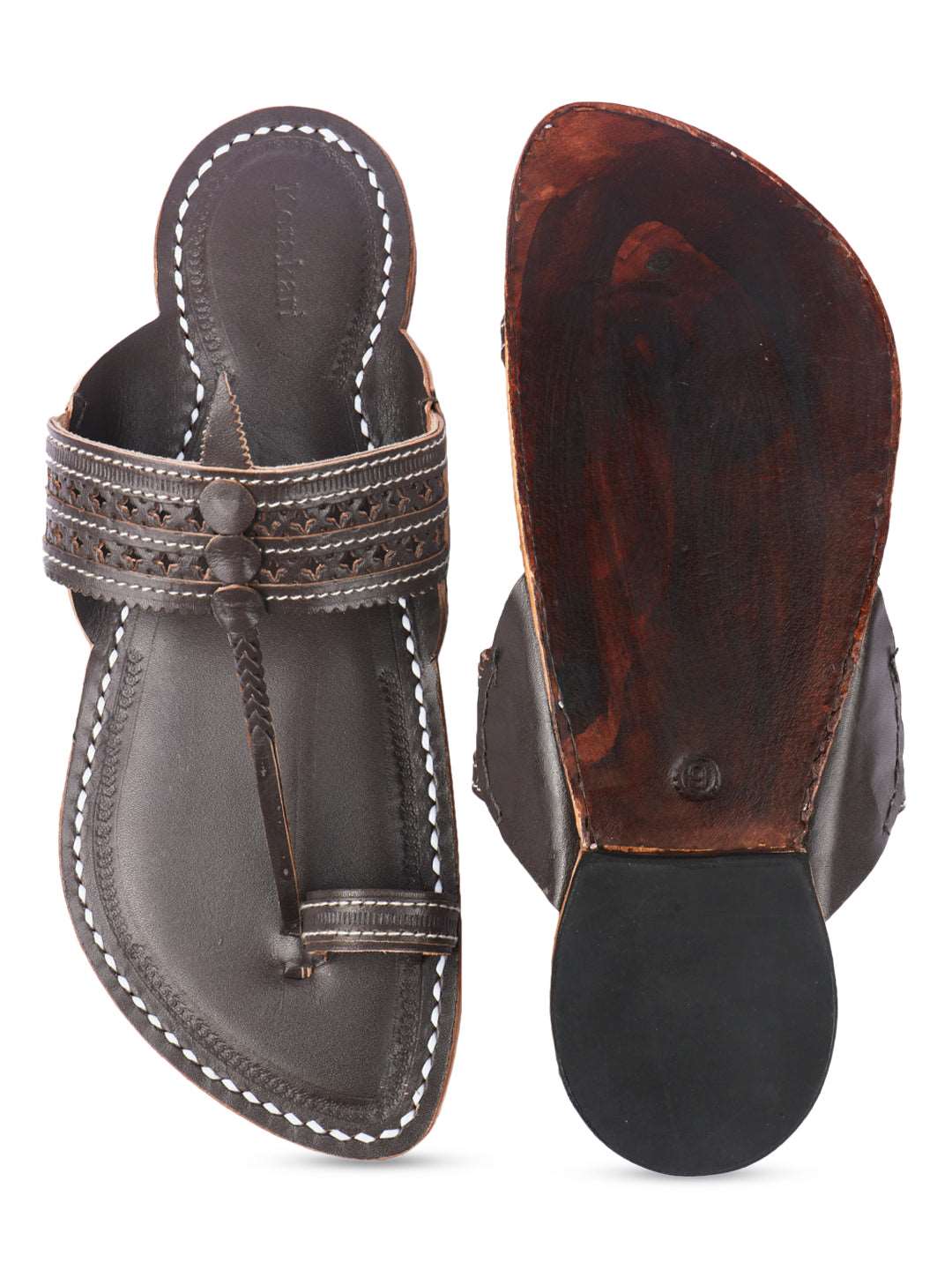 Brilliant Brown - Men Kolhapuri Chappal