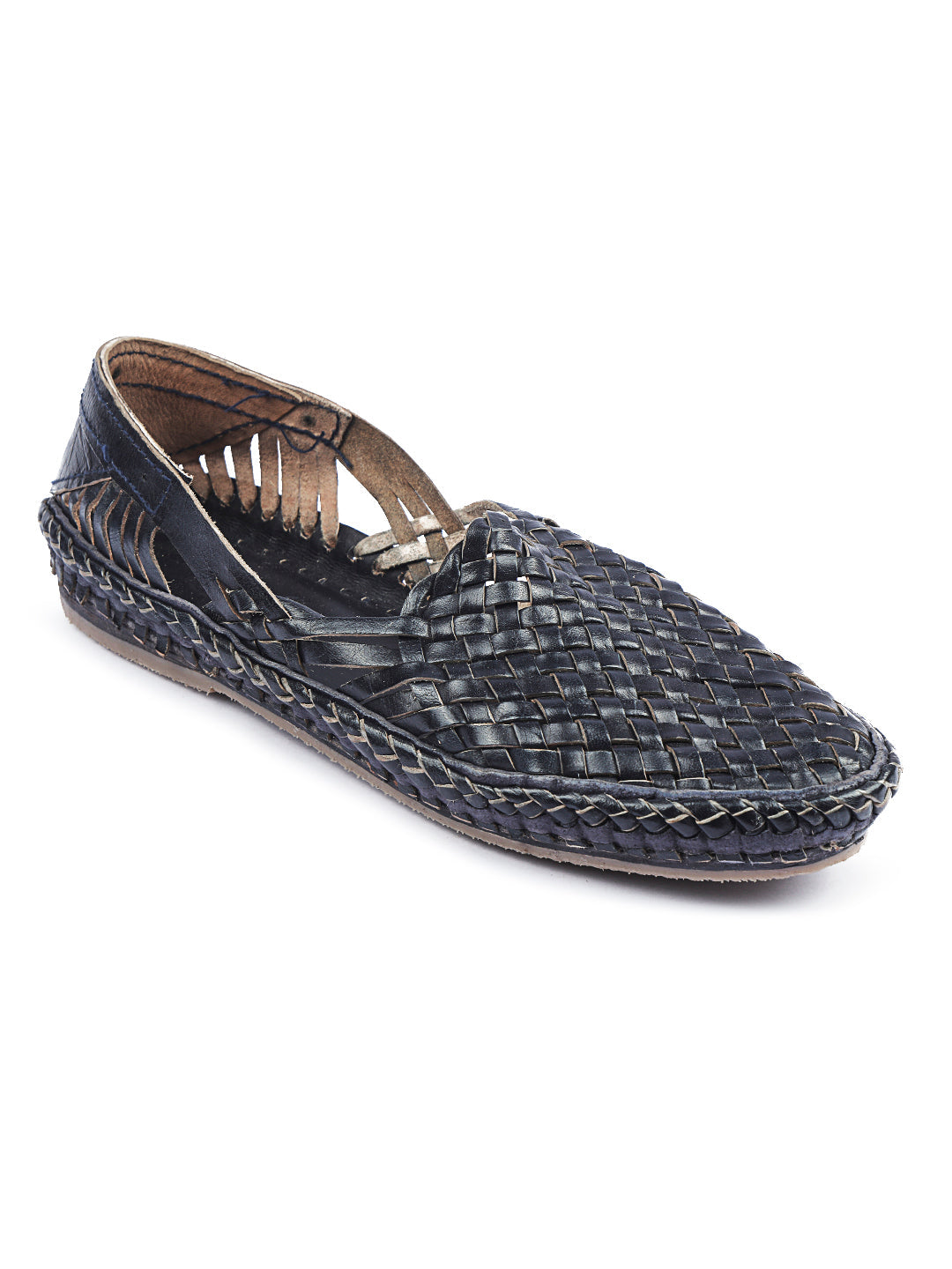 Vintage Blue - Men Wedding Chappal