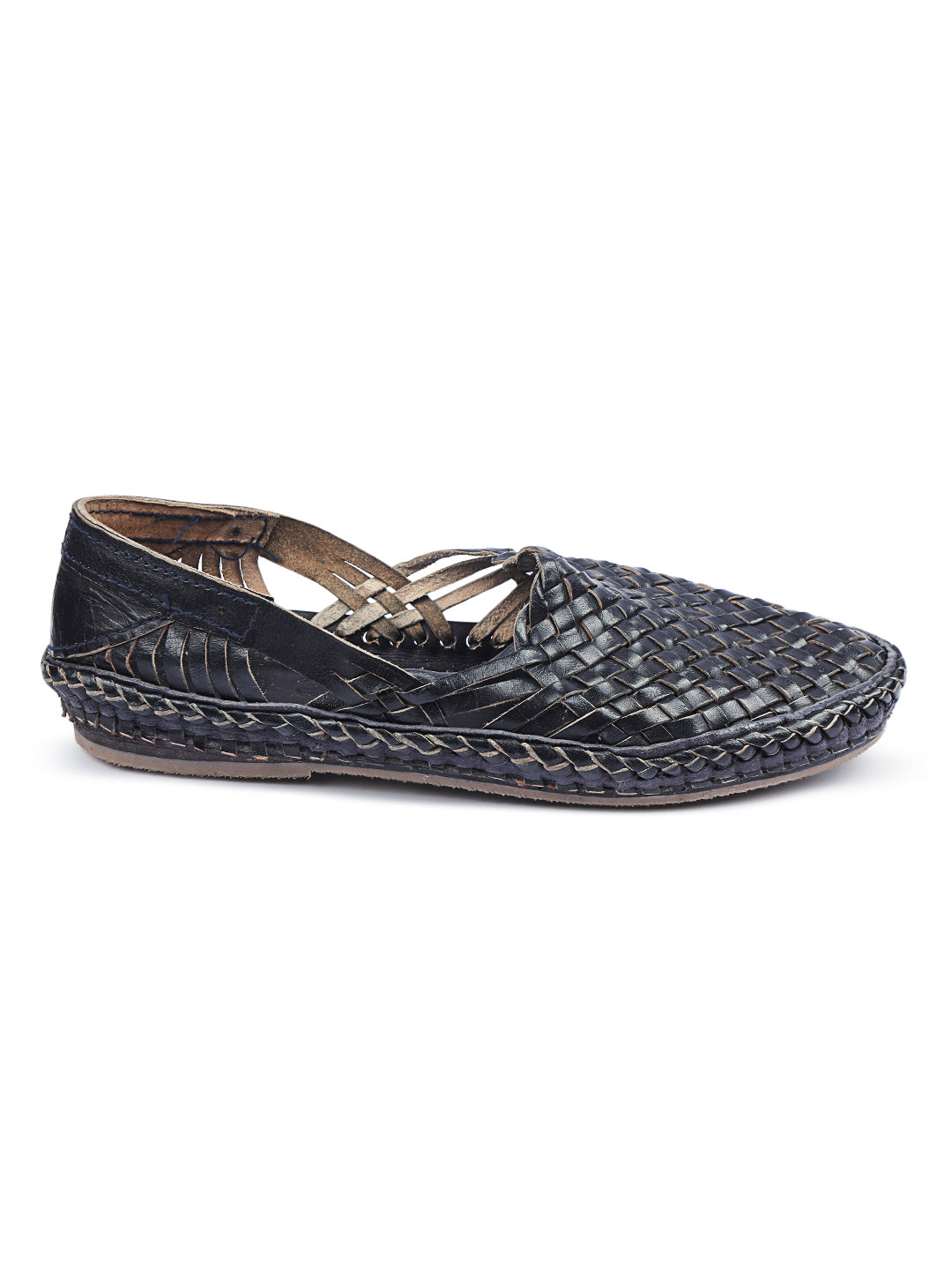 Vintage Blue - Men Wedding Chappal