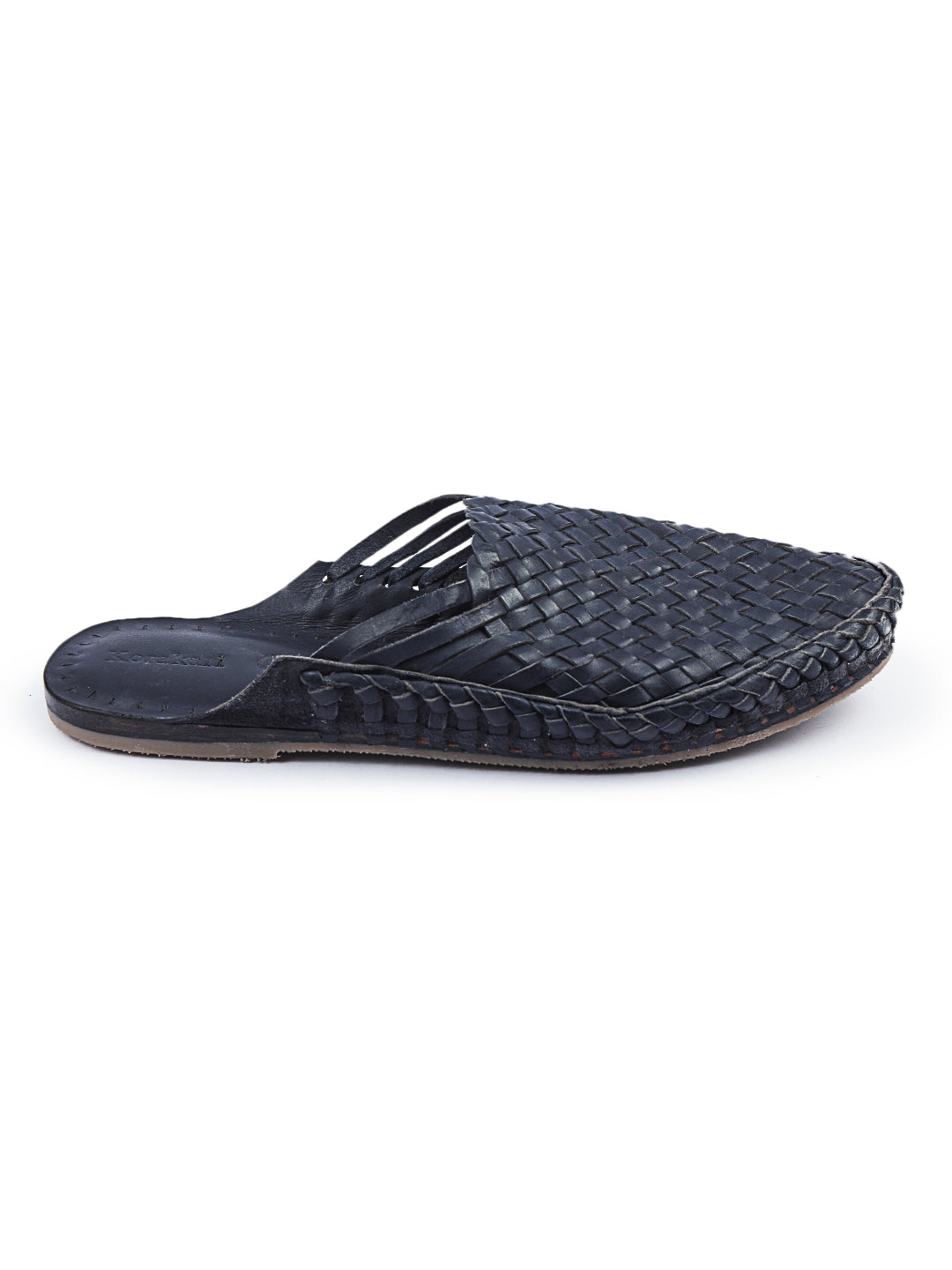 Half Kolhapuri Blue - Kolhapuri Chappal For Men