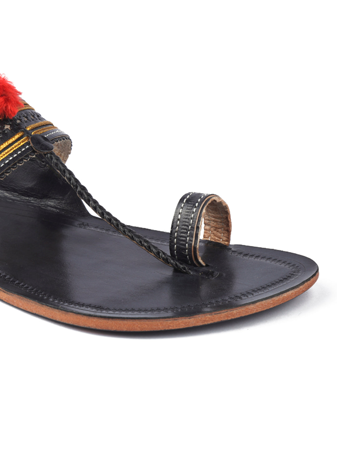 Modern Black - Kolhapuri Chappal Men