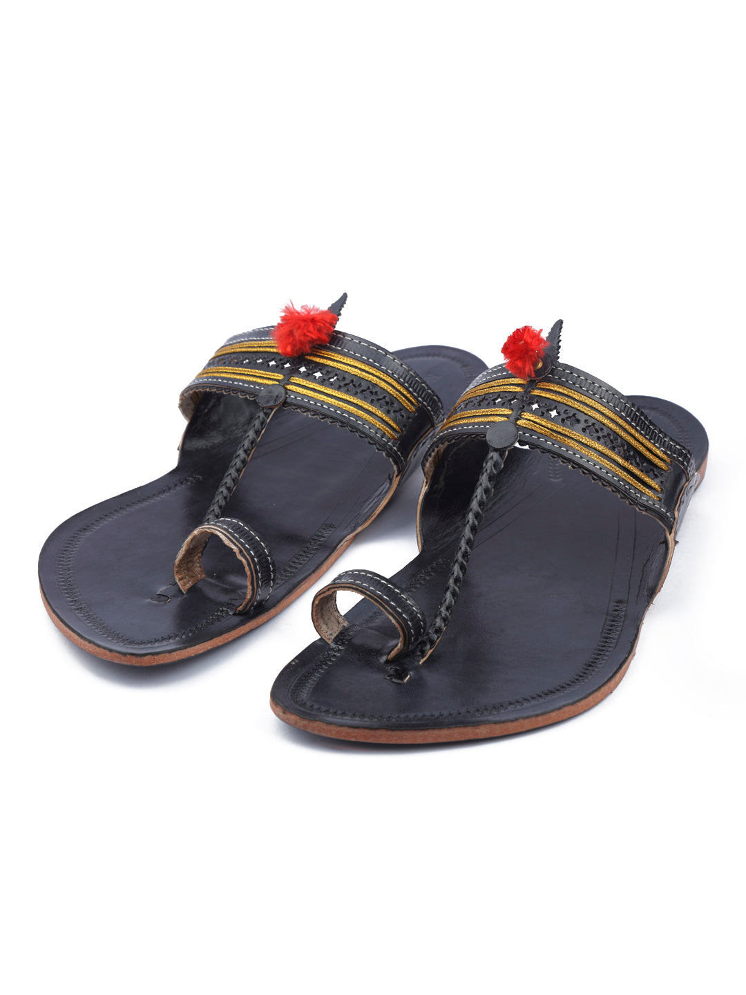 Modern Black - Kolhapuri Chappal Men