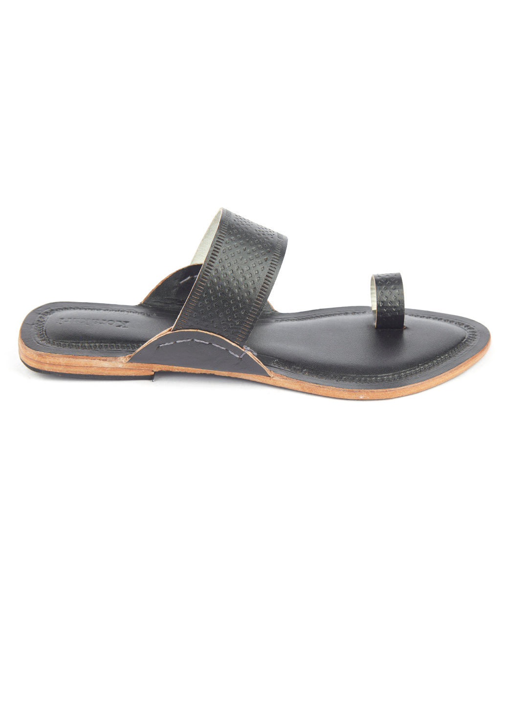 Balmy Black women's kolhapuri chappal