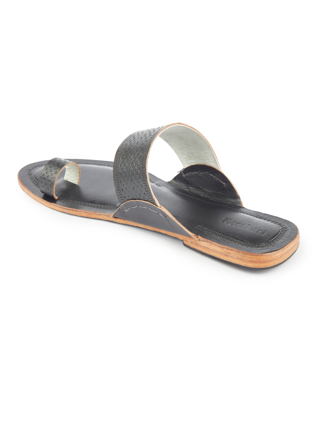 Balmy Black women's kolhapuri chappal