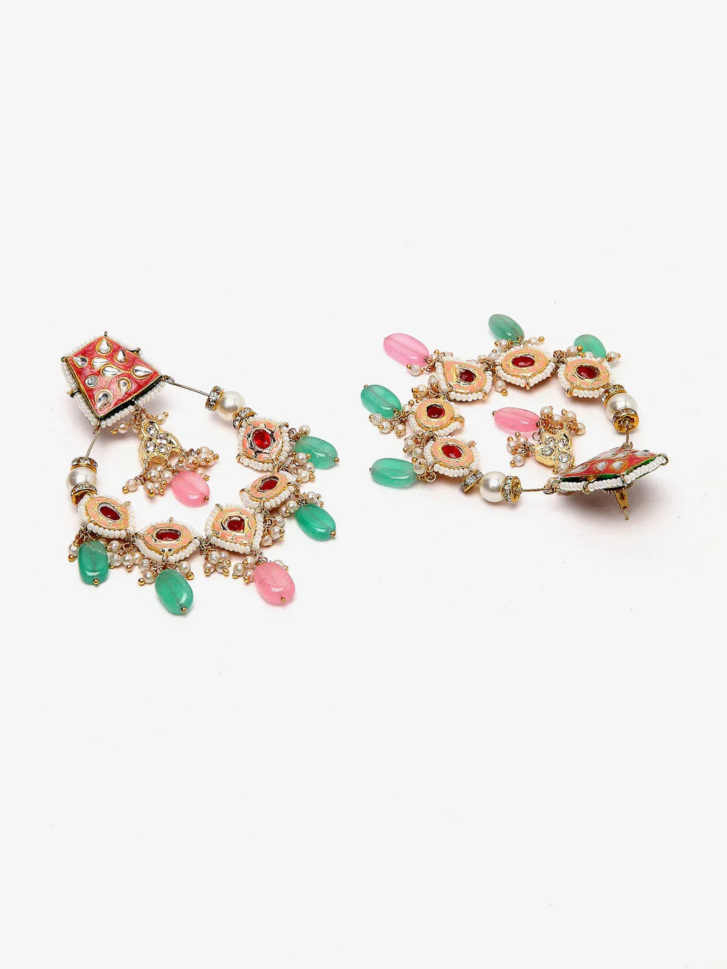 Wine ChandBali Earring