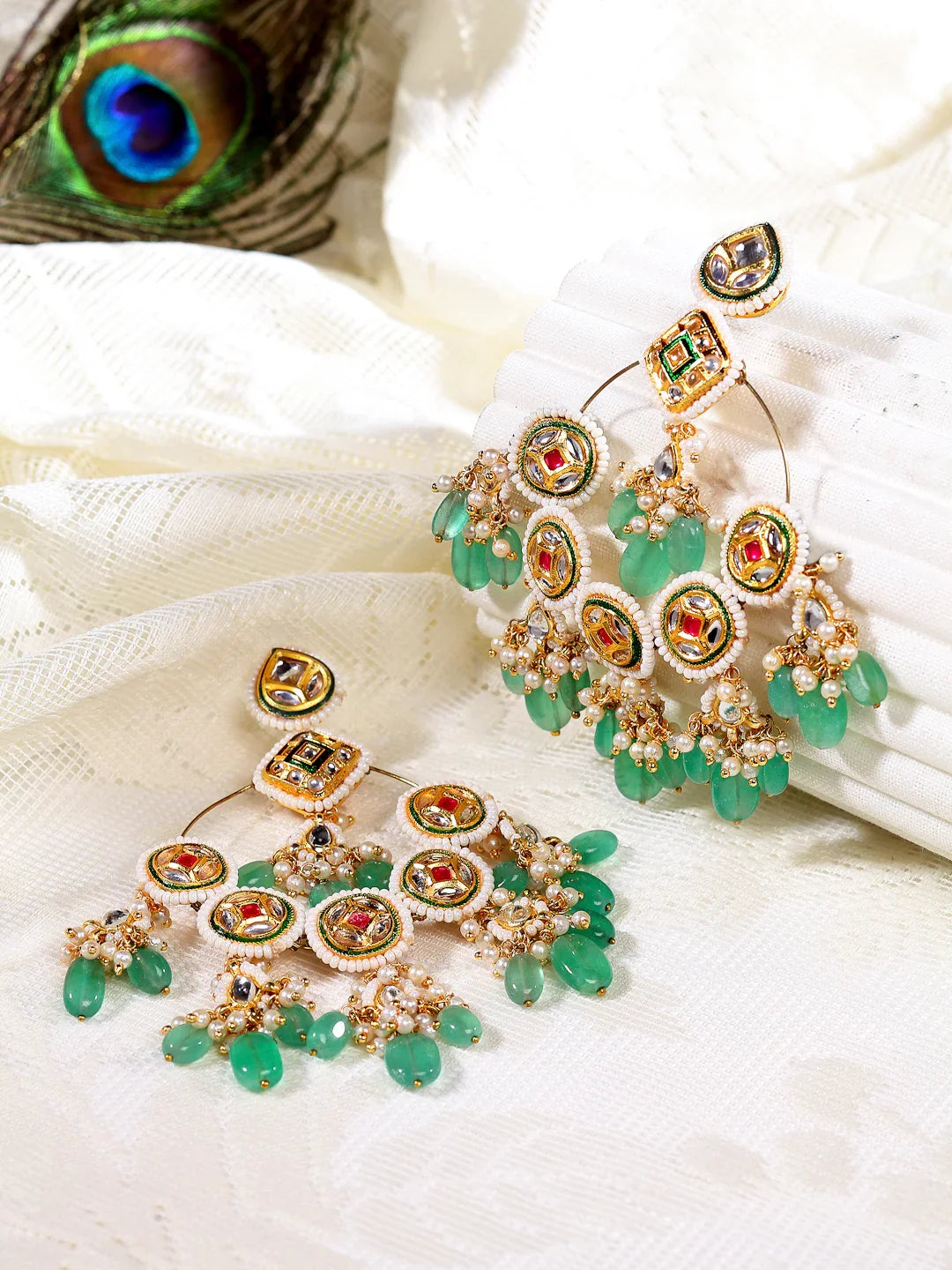 Raspberry ChandBali Earring
