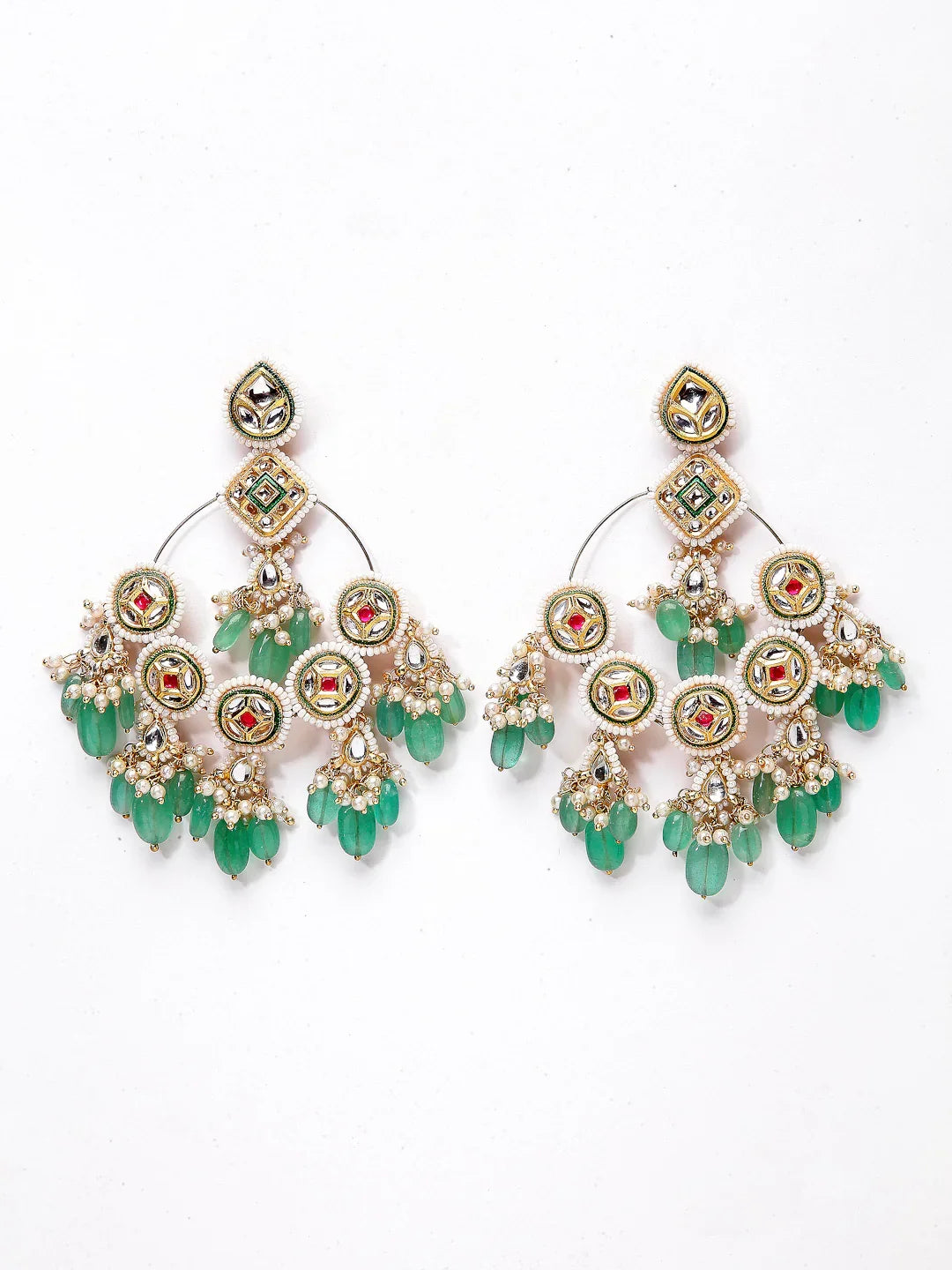 Raspberry ChandBali Earring