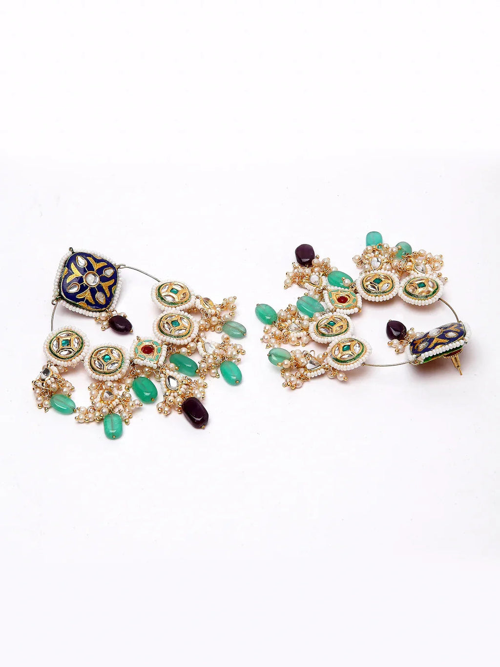 Cerulean Charm ChandBali Earring