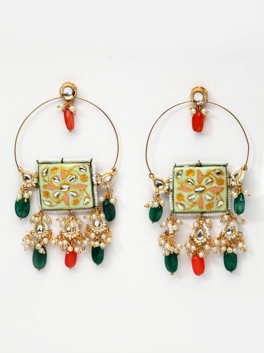 Pistachio Chand Bala Earring