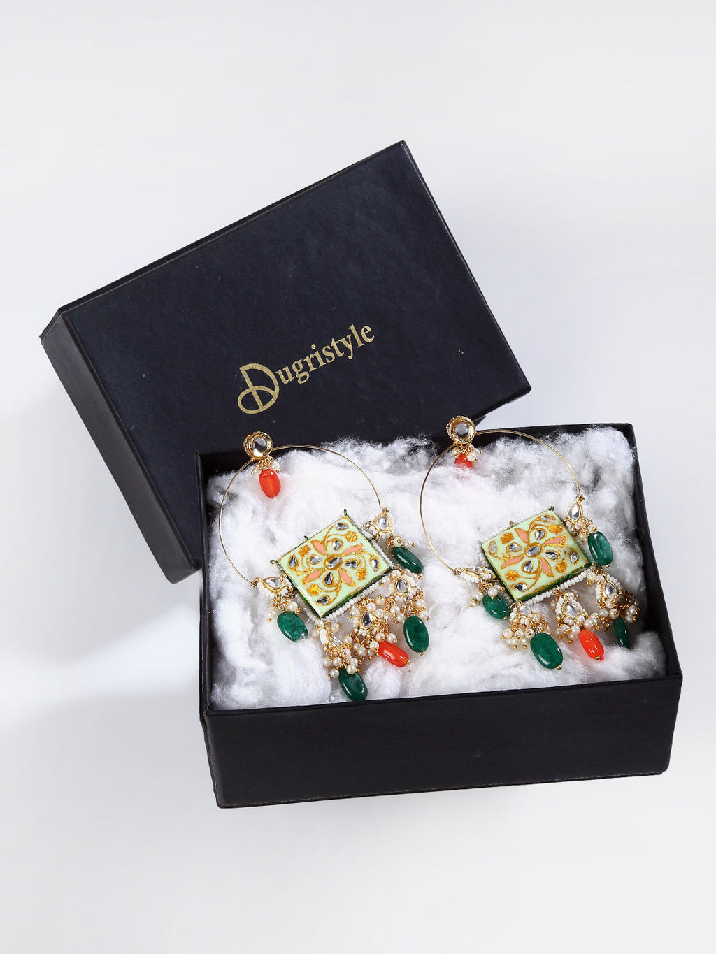 Pistachio Chand Bala Earring