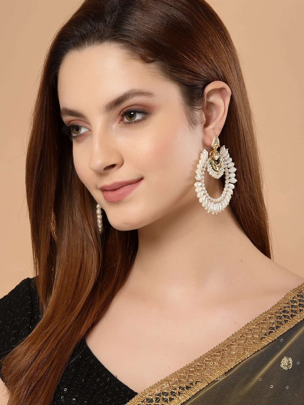Zard Gulab Chand Bala Earring