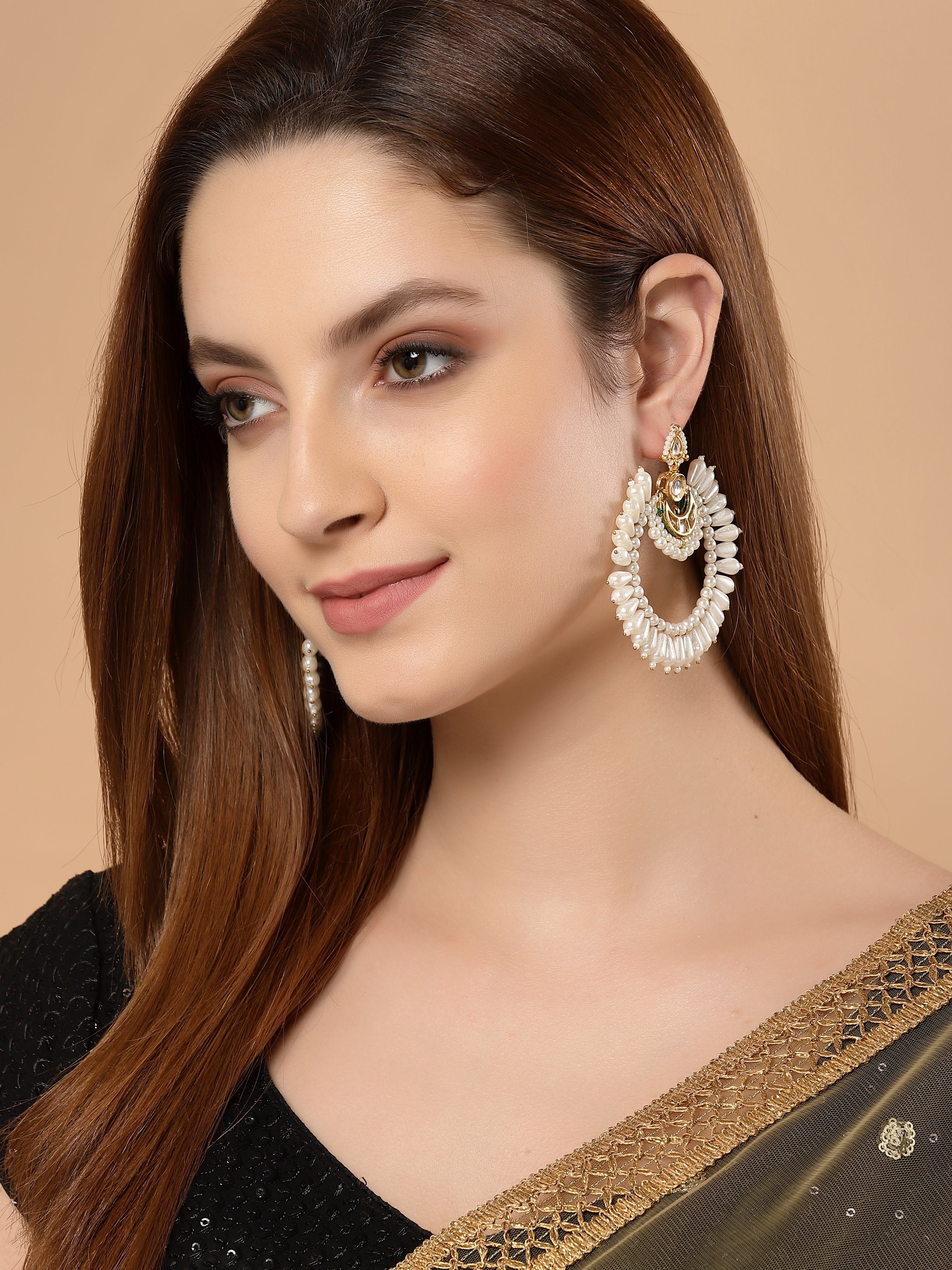Zard Gulab Chand Bala Earring