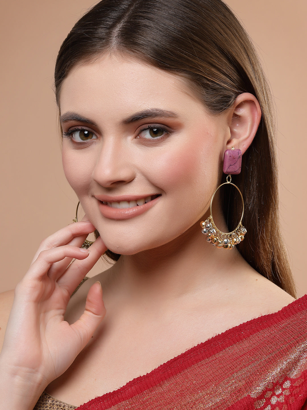 Amaranth Chand Bala Earring