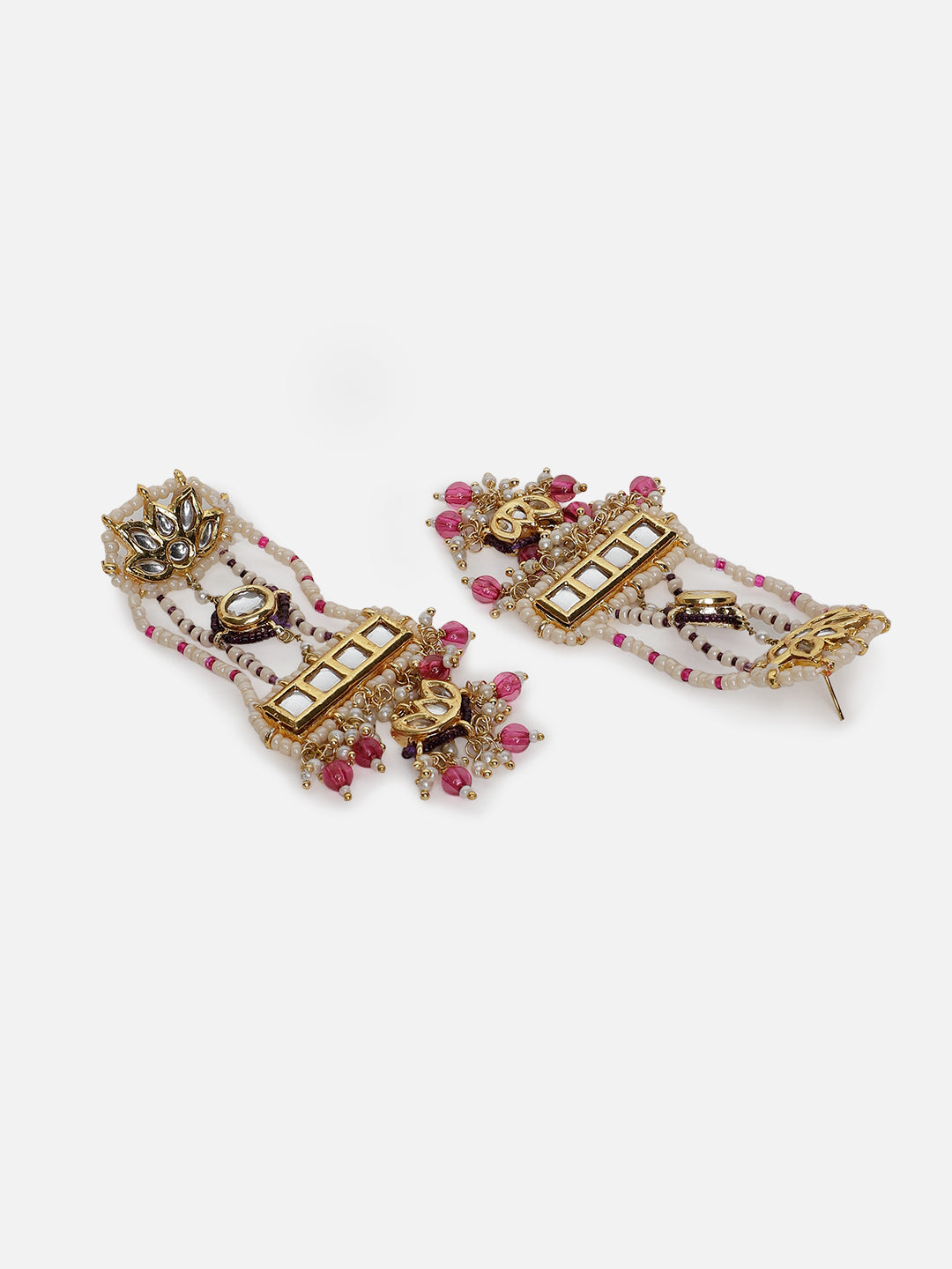 Aab-e-Gulabi Drop Earring