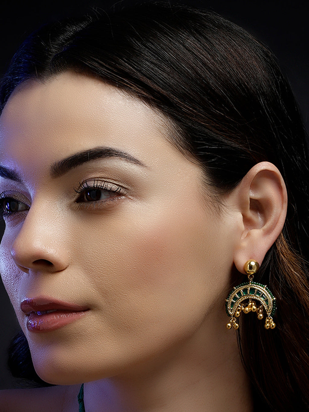 Zamurd Noor Drop Earring