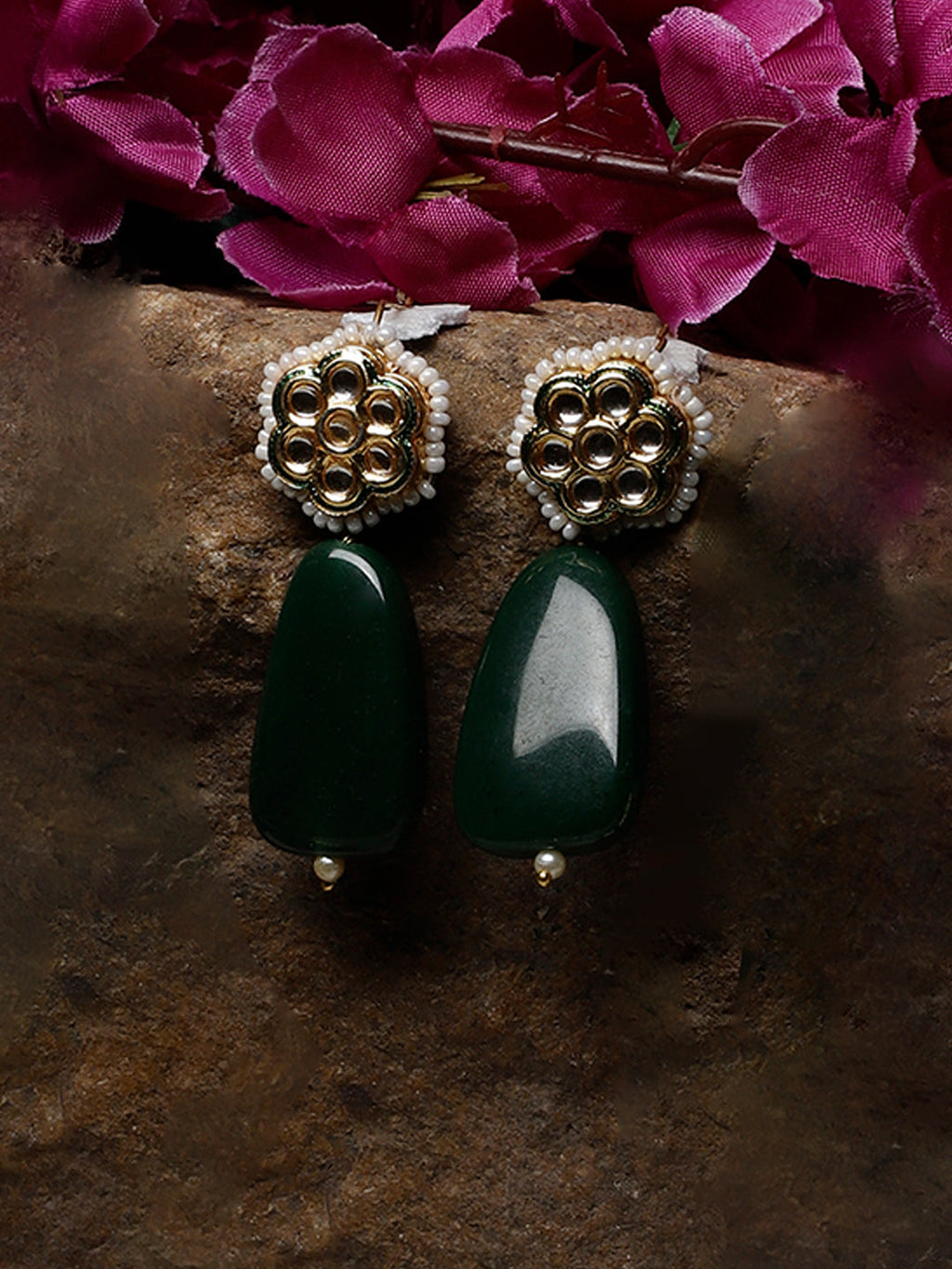 Sabz-e-Zarreen Drop Earring