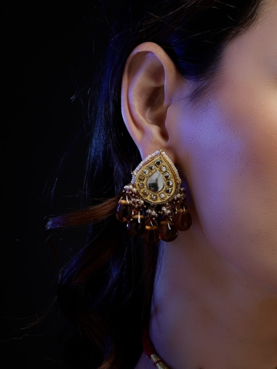 Rang-e-Atish Drop Earring