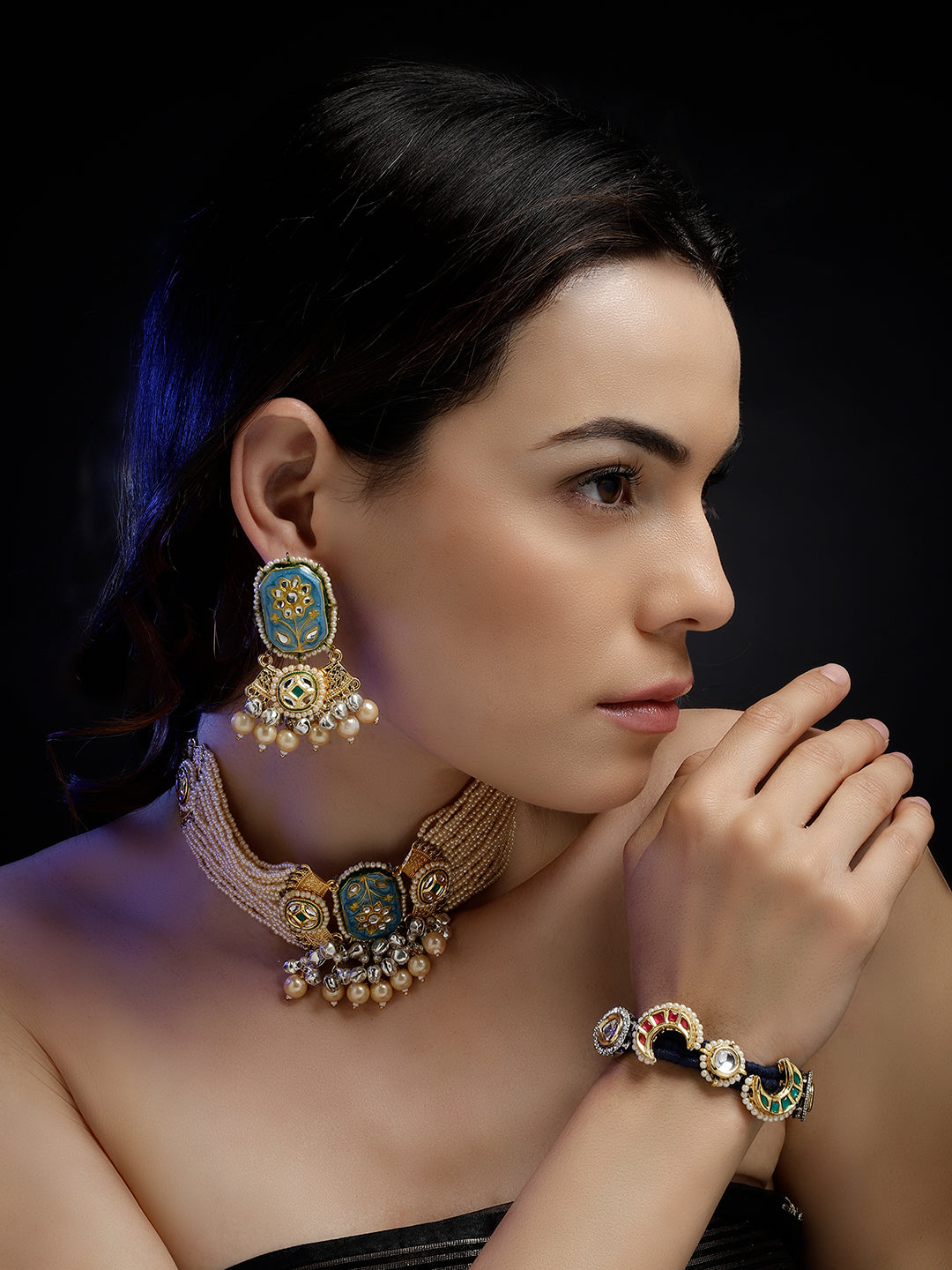 Sapphire Mist Drop Earring