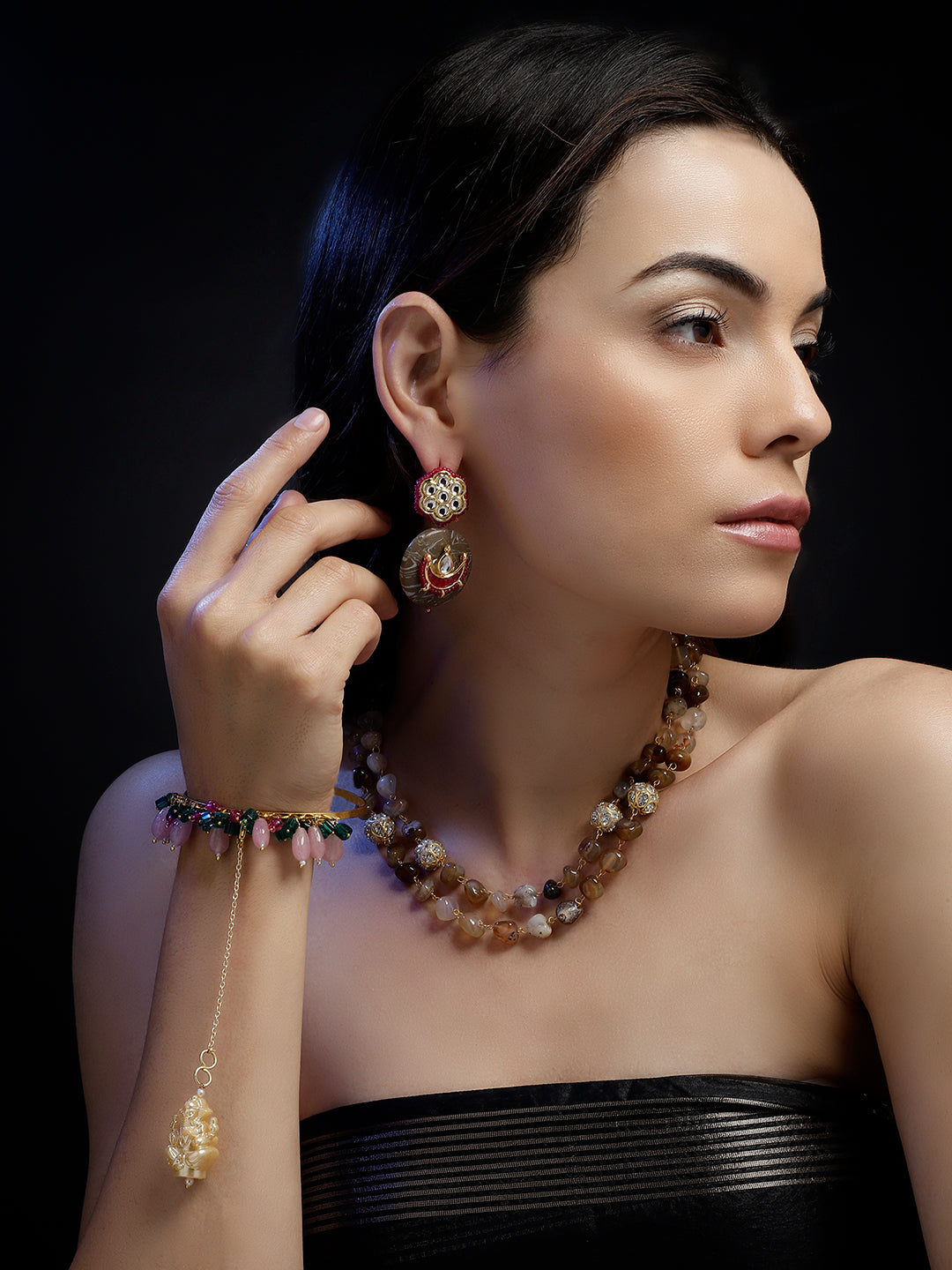 Khaak Rang Drop Earring