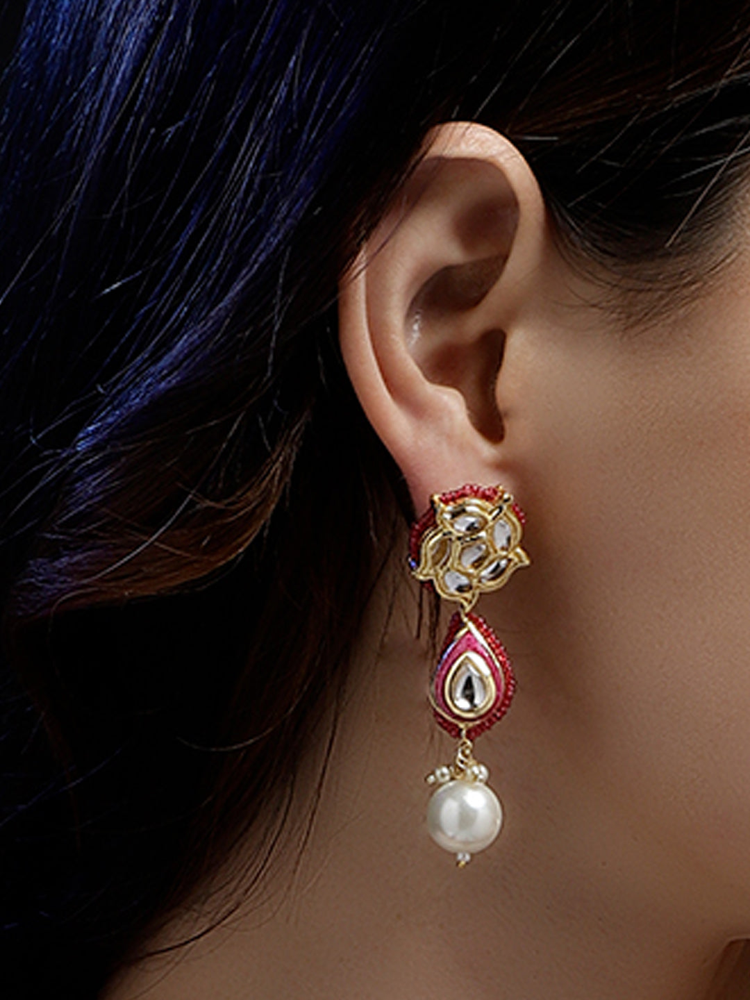 Rang-e-Gul Drop Earring