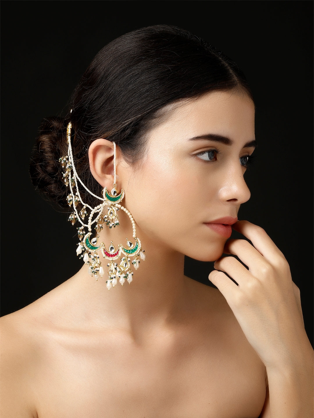 Shafaq-e-Laal Drop Earring