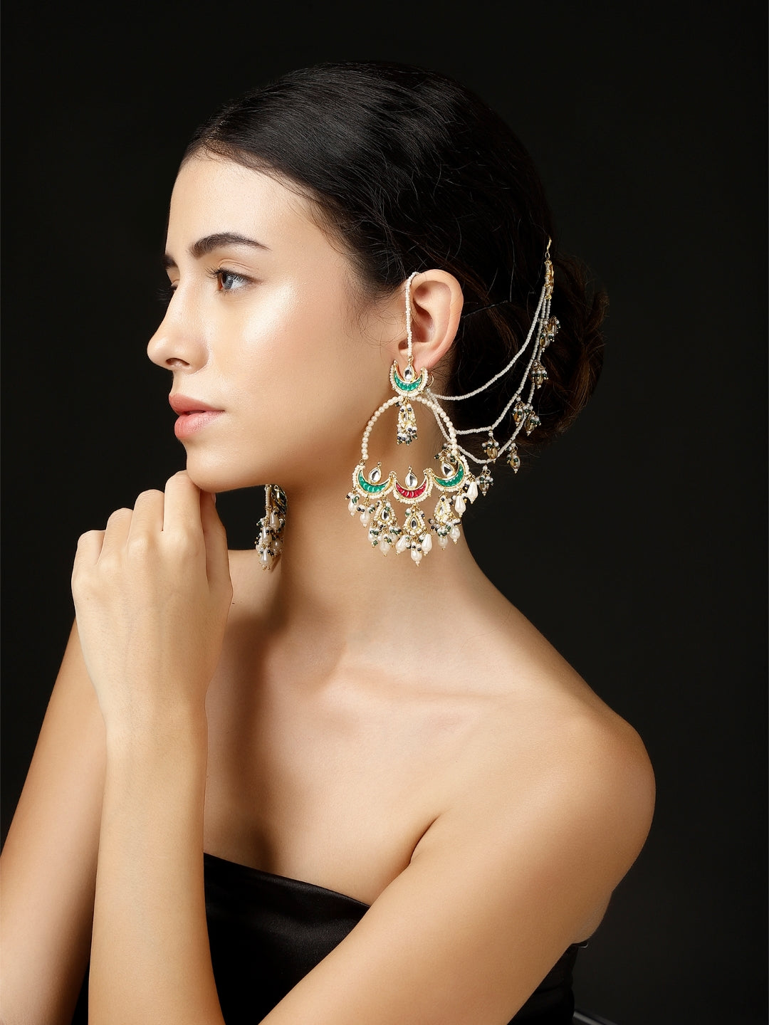 Shafaq-e-Laal Drop Earring