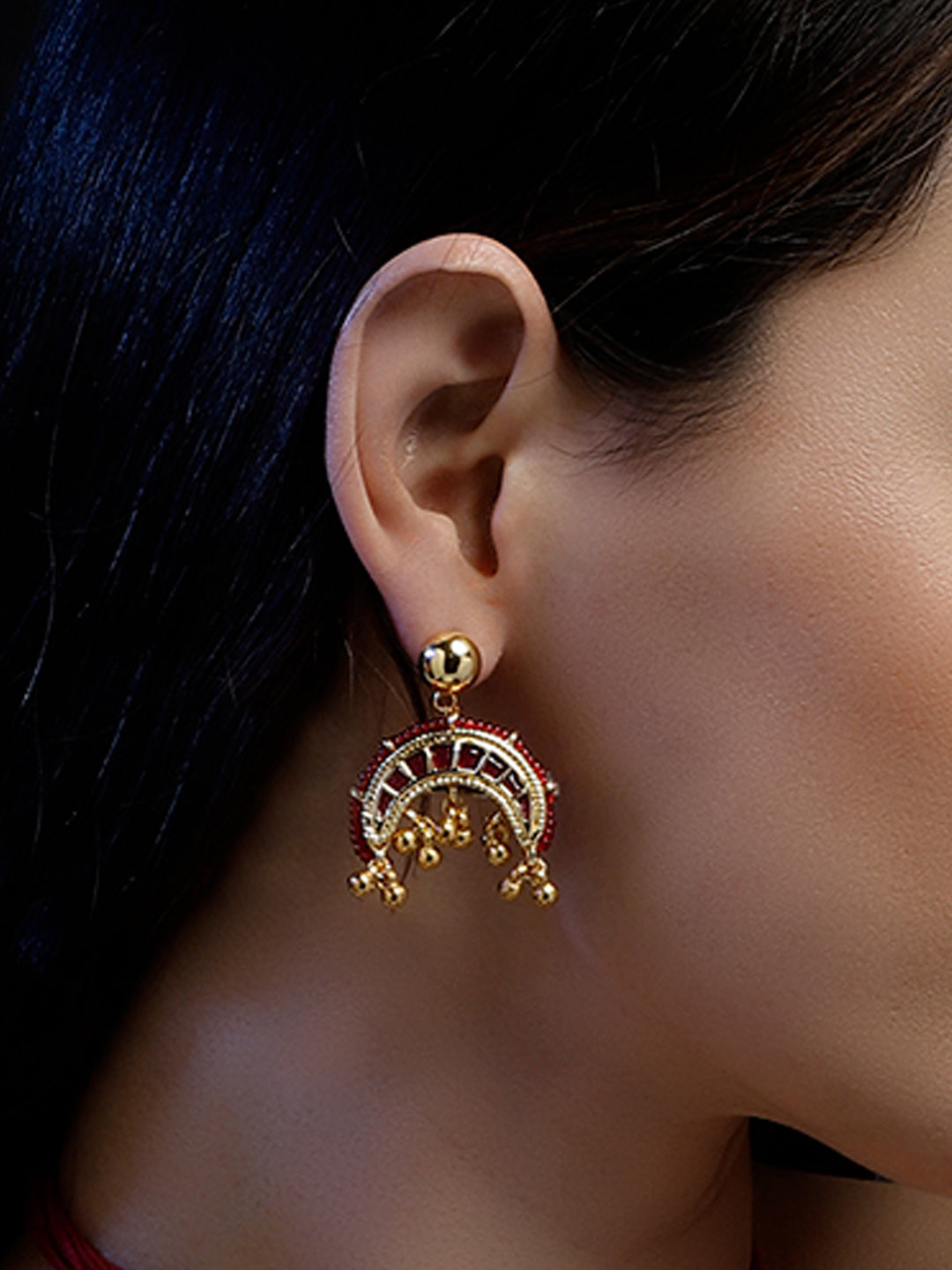 Surkh Sitara Drop Earring