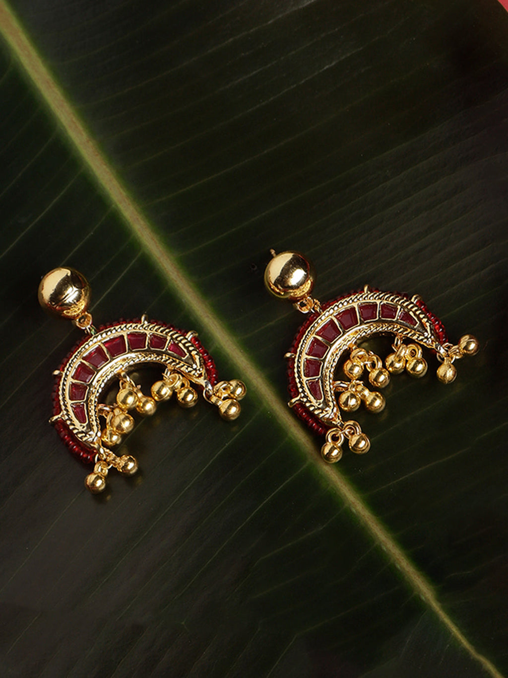Surkh Sitara Drop Earring